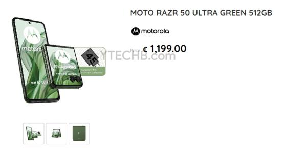 Евро-цены Motorola Razr 50 и 50 Ultra случайно раскрыты до анонса