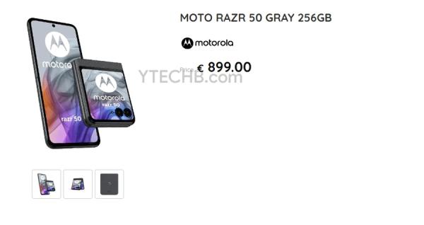 Евро-цены Motorola Razr 50 и 50 Ultra случайно раскрыты до анонса