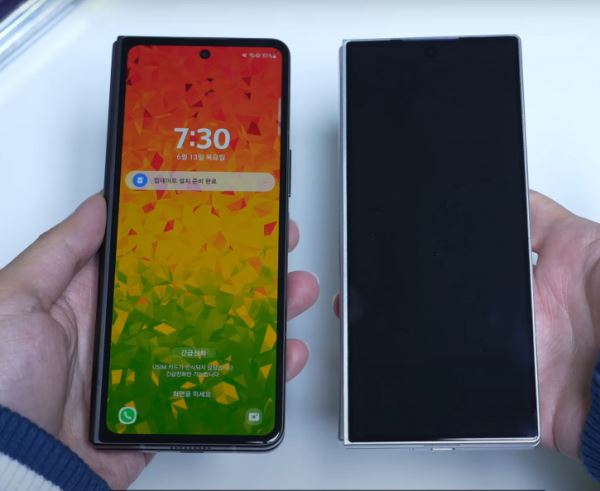 Макет Samsung Galaxy Z Fold 6 сравнили с Fold 5 на видео