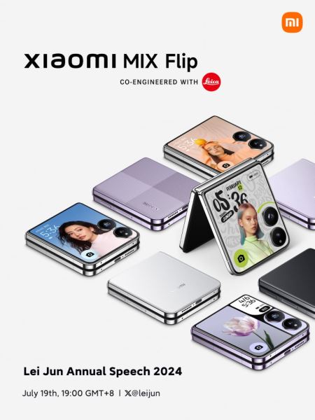 Xiaomi Mix Flip на первых постерах: флагман с рекордной батареей